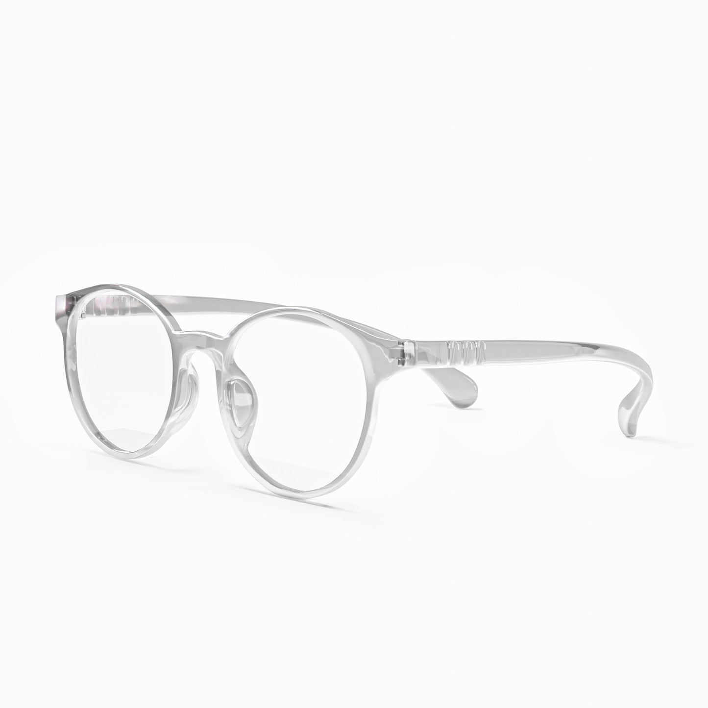 Barnevennlige skjermbriller med klare glass – Ocushield Carson i hvit