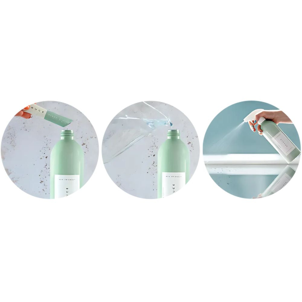 Slik bruker du Spruce Glass og Speil Refill: Hell refillposen i evighetsflasken, fyll med vann, og la blandingen hvile før bruk for miljøvennlig rengjøring.