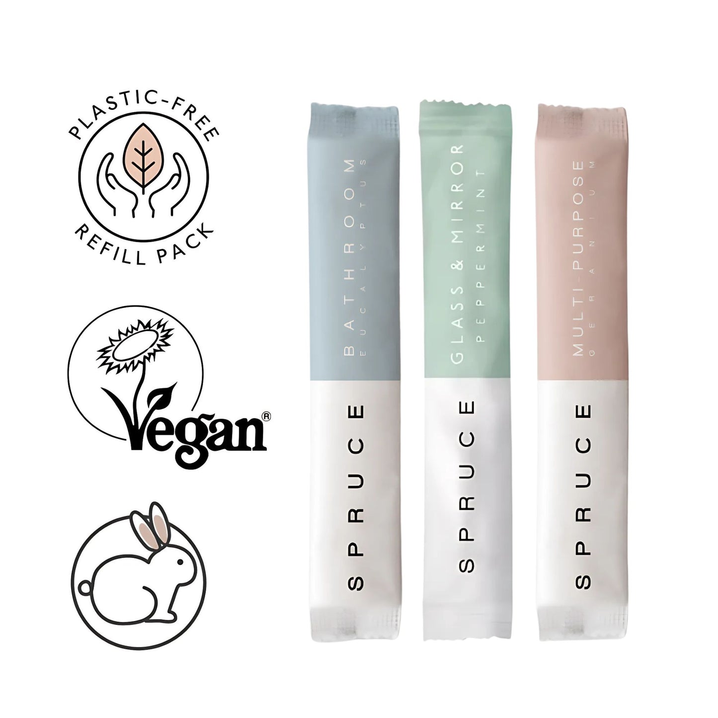 Tre refillposer fra Spruce – veganske, plastfrie og ikke testet på dyr