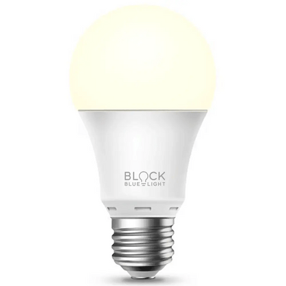 BioLight E27 lyspære viser de tre lysfargene fullspektrum dagslys, varmt lys og ravfarget kveldslys.