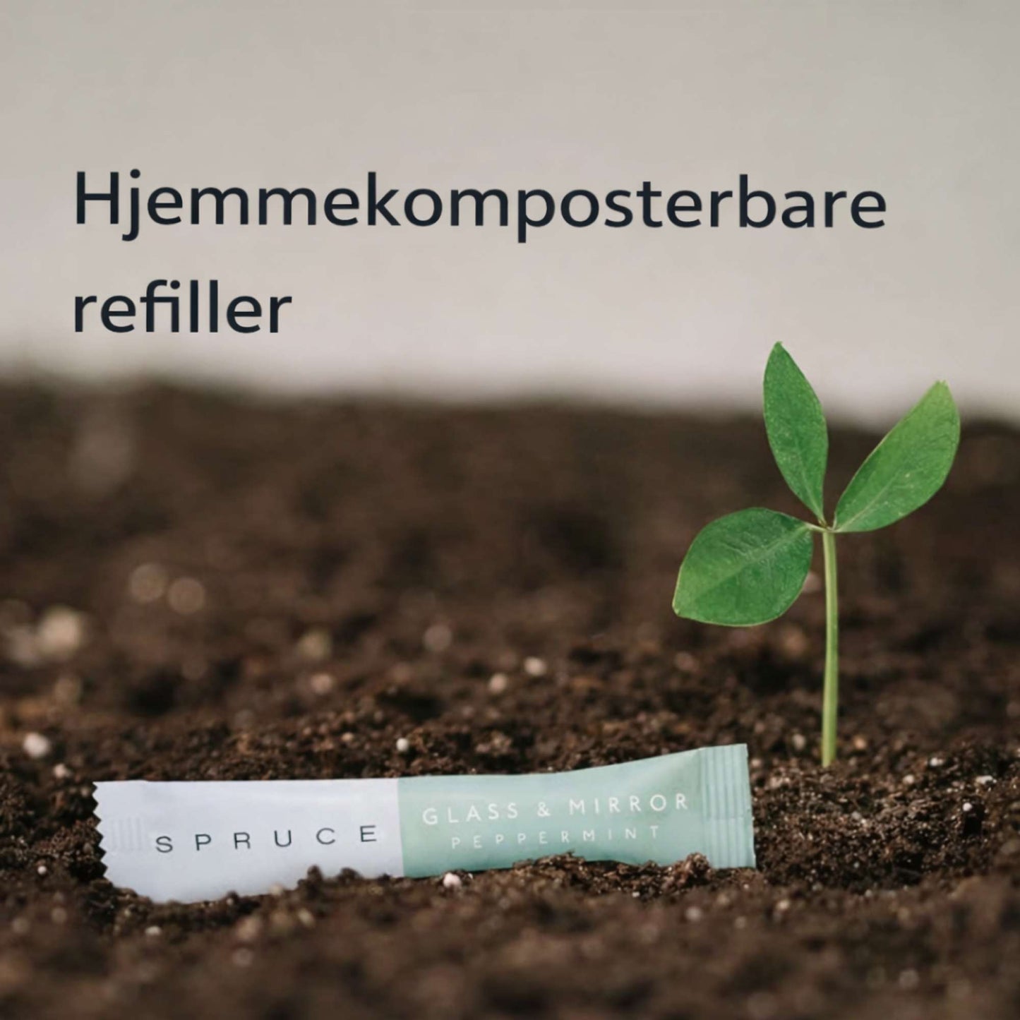 Hjemmekomposterbare refiller til rengjøring fra Spruce i plastfri emballasje med naturlige ingredienser