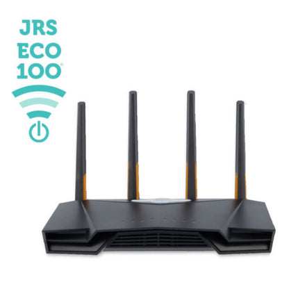 JRS Eco 100 lavstrålings WiFi 6-ruter med logo
