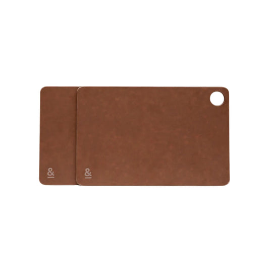 Mini Wood Fibre skjærefjøler i fargen Nutmeg – sett med to fjøler av trefiber.