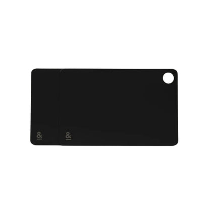 Mini Wood Fibre skjærefjøler i fargen Liquorice, 2-pakning, vist som produktbilde