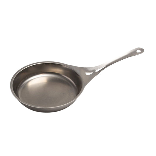 Nöni 20 cm nikkelfri stekepanne i rustfritt stål – lett og holdbar panne uten skadelige kjemikalier, perfekt til småretter, steking som jern, enkel rengjøring som stål og laget for å vare i generasjoner.