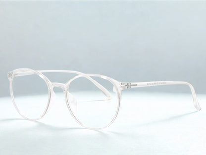 Ocushield Carson blålysbriller for dagtid sett fra siden. Klare glass og transparent innfatning gir komfortabel skjermbeskyttelse med moderne design.