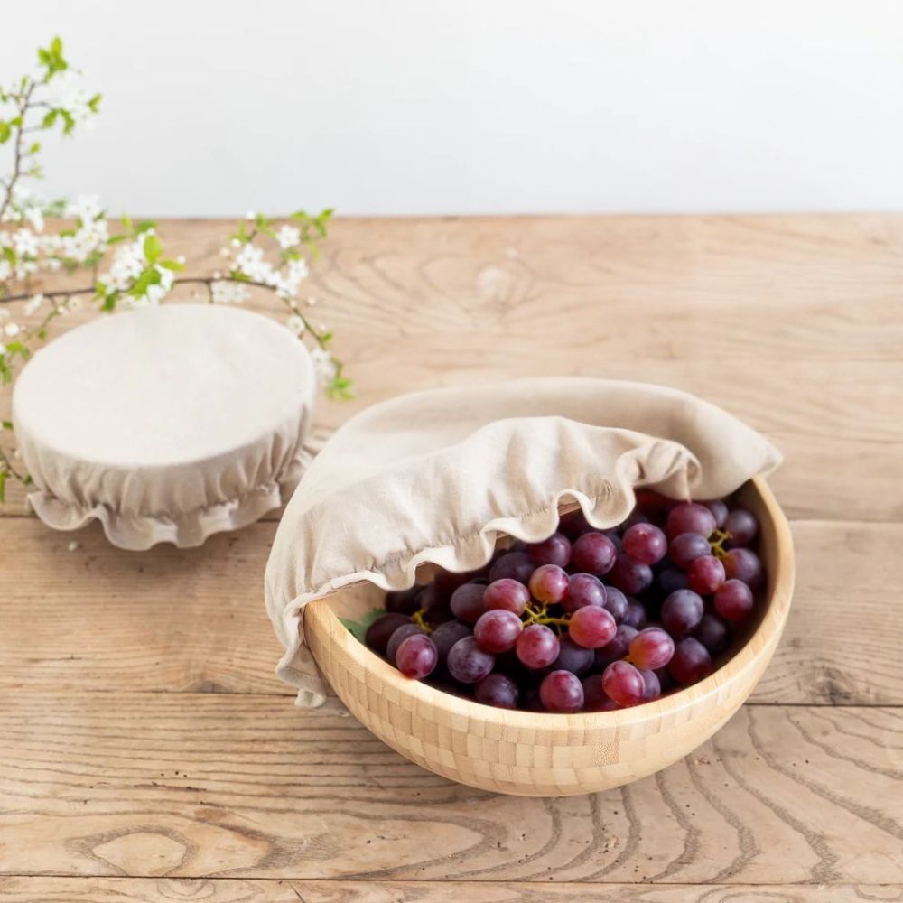 Gjenbrukbart bolletrekk laget av OEKO-TEX®-sertifisert lin, fri for skadelige stoffer og trygt for deg og miljøet.