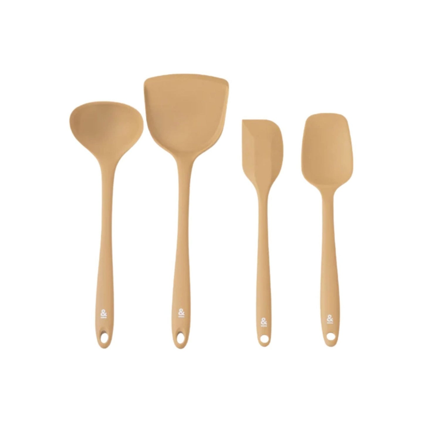 Silikon kjøkkenredskapssett med 4 redskaper i LFGB-sertifisert silikon