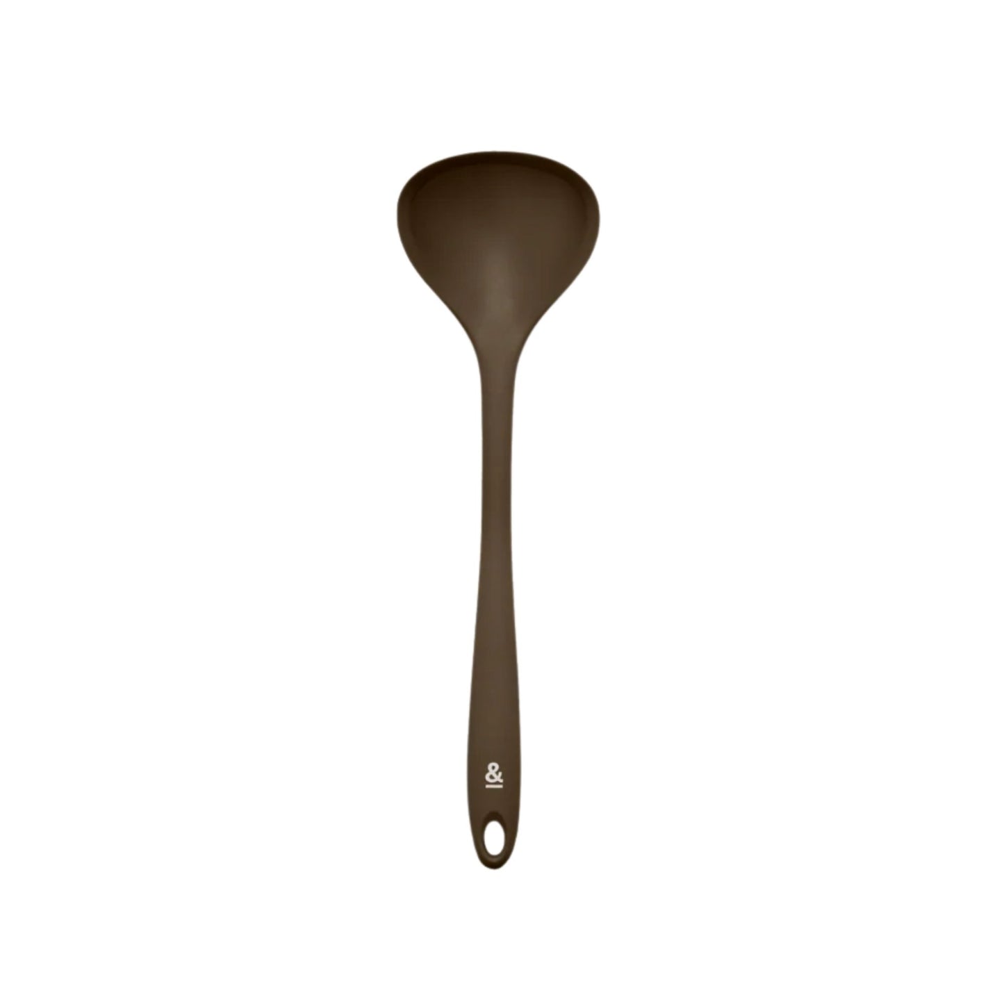 Silikon øse fra Seed & Sprout i fargen clove, laget for trygg matlaging og skånsom bruk i gryter og panner