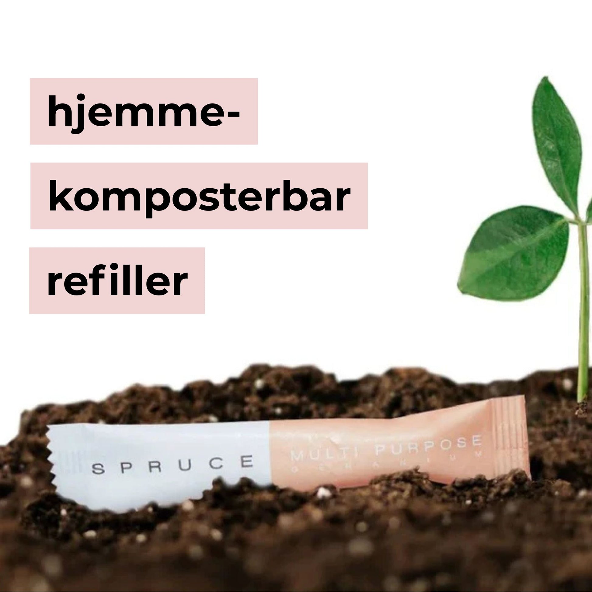 Spruce refillpose som kan komposteres hjemme – en grønn løsning for et rent kjøkken uten avfall