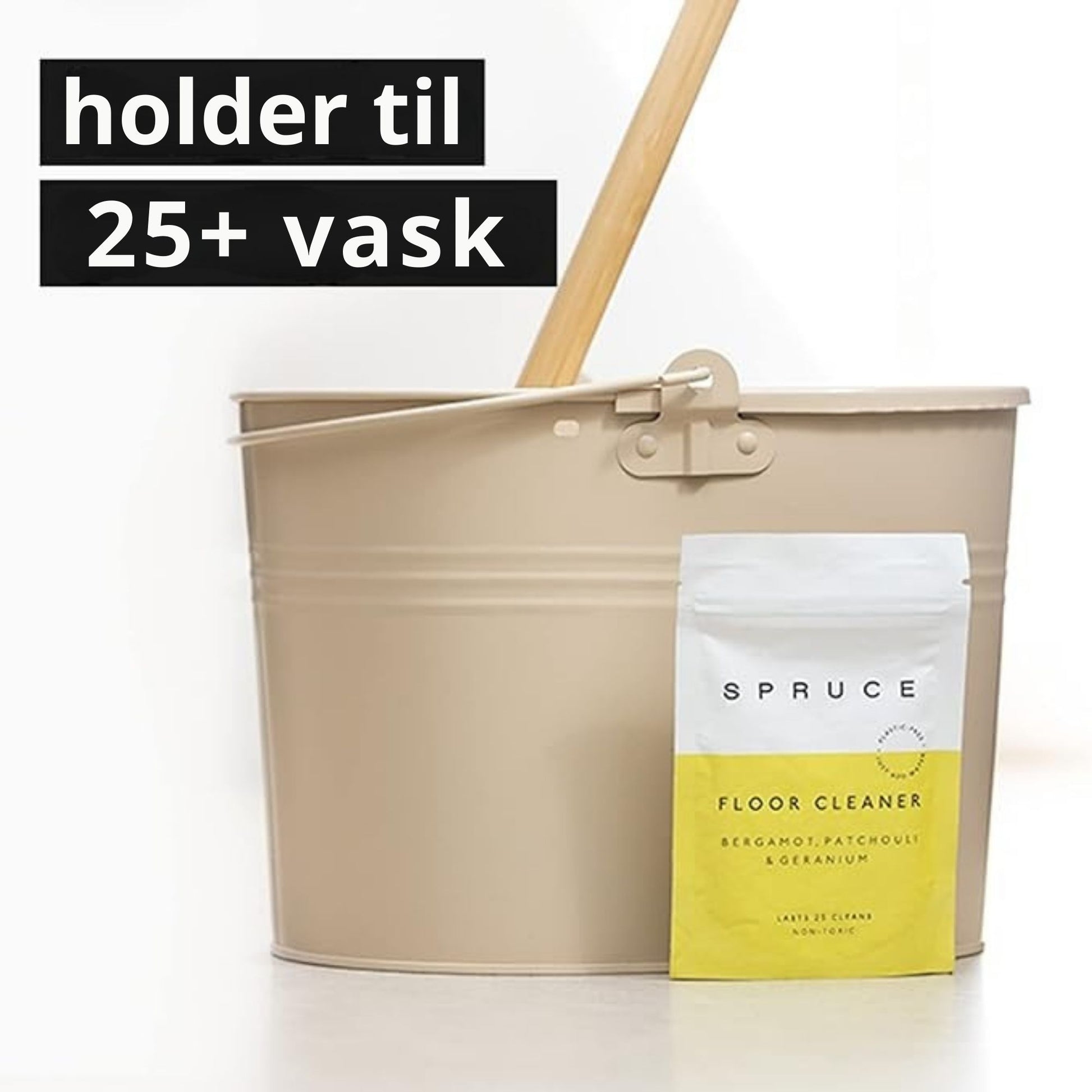 Miljøvennlig gulvvaskemiddel fra Spruce som rekker til over 25 vask, med duft av bergamott, patchouli og geranium