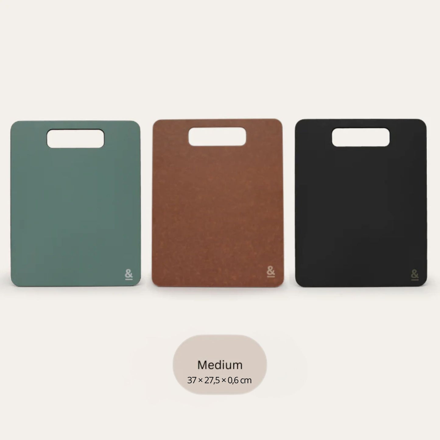 Wood Fibre skjærefjøler i størrelse medium i tre ulike farger